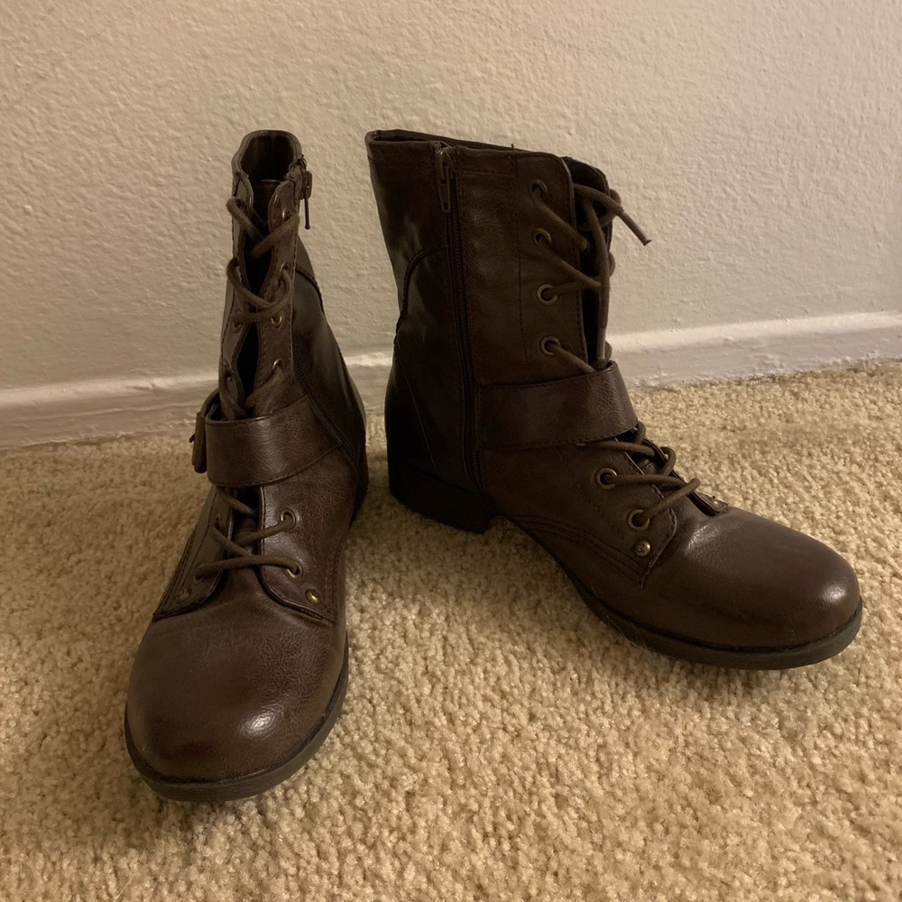Brown Combat Boots!